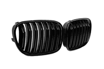 BMW 7. sērija F01/F02 2008–2015 Nieres restes M-Look (spīdīgi melnas) foto 4