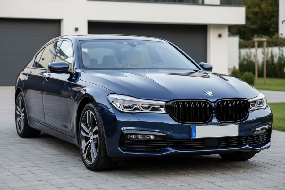 BMW 7. sērija G11/G12 2015–2022 M-Look nieru restes (2016-2019, melns spīdīgs) Foto 1