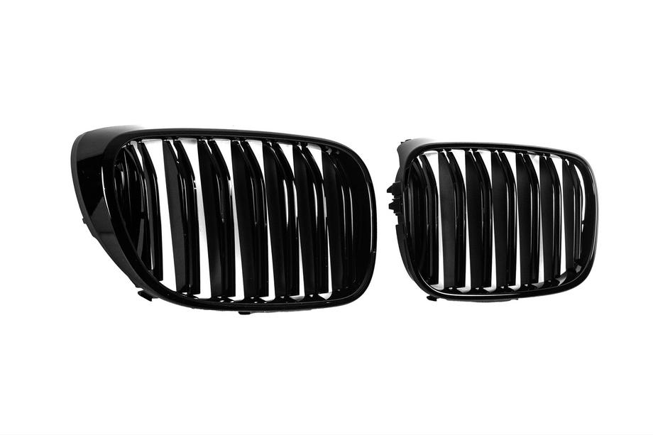 BMW 7. sērija G11/G12 2015–2022 M-Look nieru restes (2016-2019, melns spīdīgs) Foto 4
