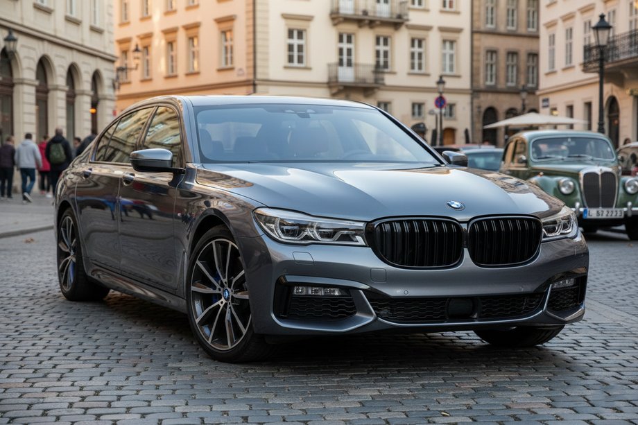 BMW 7. sērija G11/G12 2015–2022 M-Look nieru režģi (2019-2022, melns spīdīgs) Foto 1