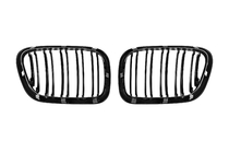 BMW X5 E53 1999–2006 Nieru režģi M-Look (1999-2003, spīdīgi melni) foto 5