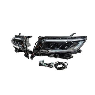Priekšējie lukturi Lexus-design-3-LED V2 (2017+, 2 gab.) Toyota Land Cruiser Prado 150 2009–2023 foto 2
