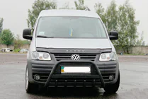 Volkswagen Caddy 2004–2010 Kengurina stienis WT004 Black (nerūsējošais tērauds) foto 2