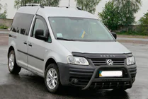 Volkswagen Caddy 2004–2010 Kengurina stienis WT004 Black (nerūsējošais tērauds) foto 3