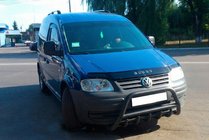 Volkswagen Caddy 2004–2010 Bullbar WT003 Black (nerūsējošais tērauds) foto 4