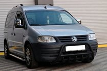 Volkswagen Caddy 2004–2010 Bullbar WT003 Black (nerūsējošais tērauds) foto 2