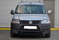 Volkswagen Caddy 2004–2010 Bullbar WT003 Black (nerūsējošais tērauds) foto 1