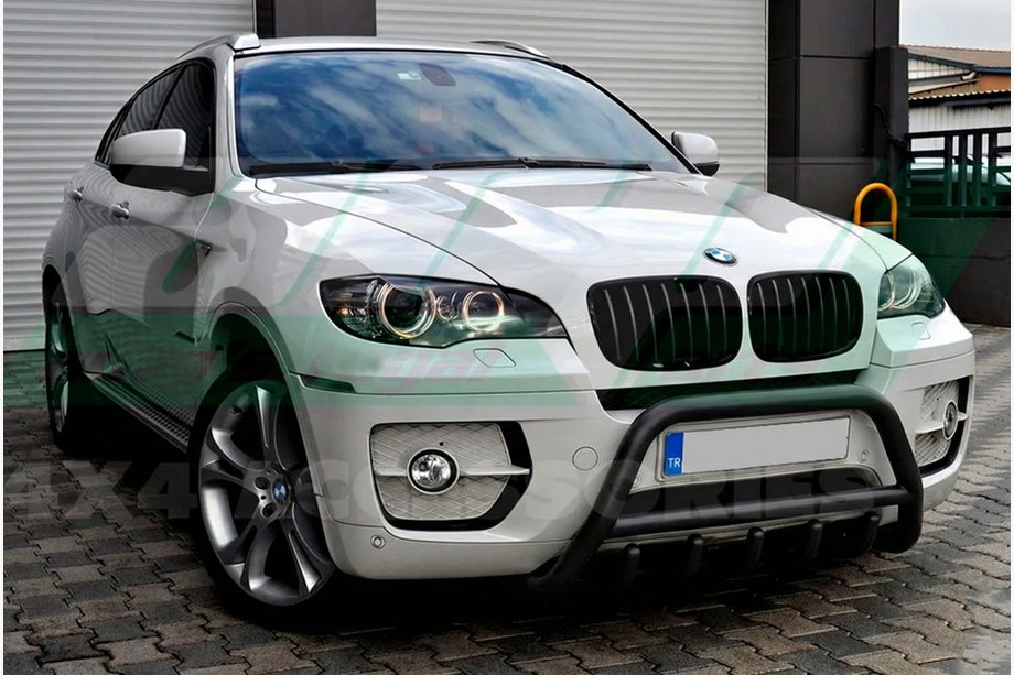 BMW X5 E70 2007–2013 Bullbar WT003 Black (nerūsējošais tērauds) Image