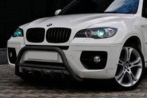 BMW X6 E71 2008–2014 Bullbar WT003 Black (nerūsējošais tērauds) foto 1