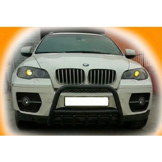 Bullbar WT003 Black (nerūsējošais tērauds) BMW X6 E71 2008–2014 foto 4