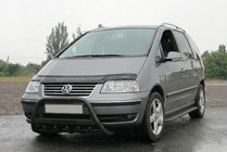 Volkswagen Sharan 1995–2010 Kengurina stienis WT004 Black (nerūsējošais tērauds) foto 3