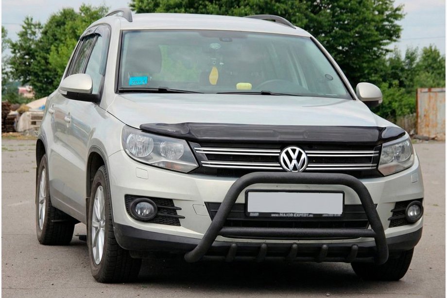 Volkswagen Tiguan 2007–2016 Bullbar WT003 Black (nerūsējošais tērauds) Image