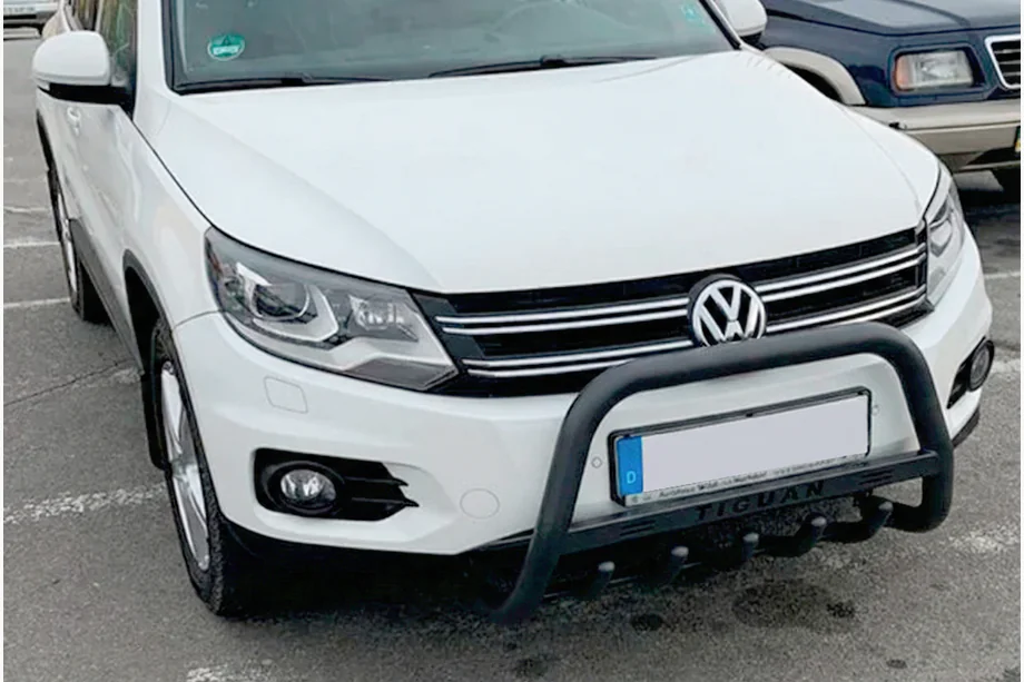 Volkswagen Tiguan 2007–2016 Kengurina stienis WT004 Black (nerūsējošais tērauds) Image