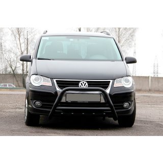 Bullbar WT003 Black (nerūsējošais tērauds) Volkswagen Touran 2003–2010 foto 2