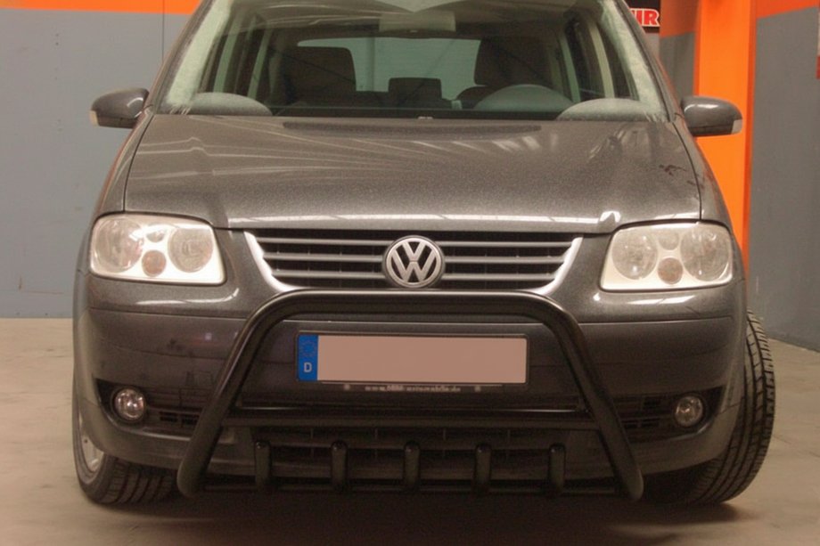 Volkswagen Touran 2003–2010 Bullbar WT003 Black (nerūsējošais tērauds) Image