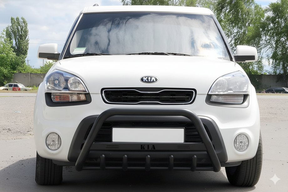 Kia Soul I 2008–2013 Kengurina stienis WT004 Black (nerūsējošais tērauds) Image