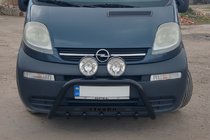 Opel Vivaro 2001–2015 Kengurubārs WT004 Black (nerūsējošais tērauds) foto 1
