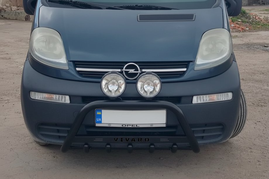 Opel Vivaro 2001–2015 Kengurubārs WT004 Black (nerūsējošais tērauds) Image