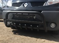 Renault Trafic 2001–2015 Kengurubārs WT004 Black (nerūsējošais tērauds) foto 5