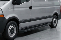 Renault Master 1998–2010 Sānu pakāpieni Allmond Black (2 gab., alumīnijs) foto 1