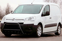 Peugeot Partner Tepee 2008–2018 Bullbar WT003 Black (nerūsējošais tērauds) foto 1