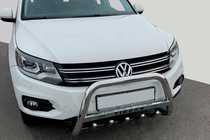 Volkswagen Tiguan 2007–2016 Priekšējais aizsargstienis (bull bar) WT004 (nerūsējošais tērauds) foto 2