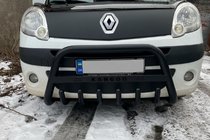 Renault Kangoo 2008–2020 Kengurina stienis WT004 Black (nerūsējošais tērauds) foto 1