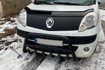 Renault Kangoo 2008–2020 Kengurina stienis WT004 Black (nerūsējošais tērauds) foto 2
