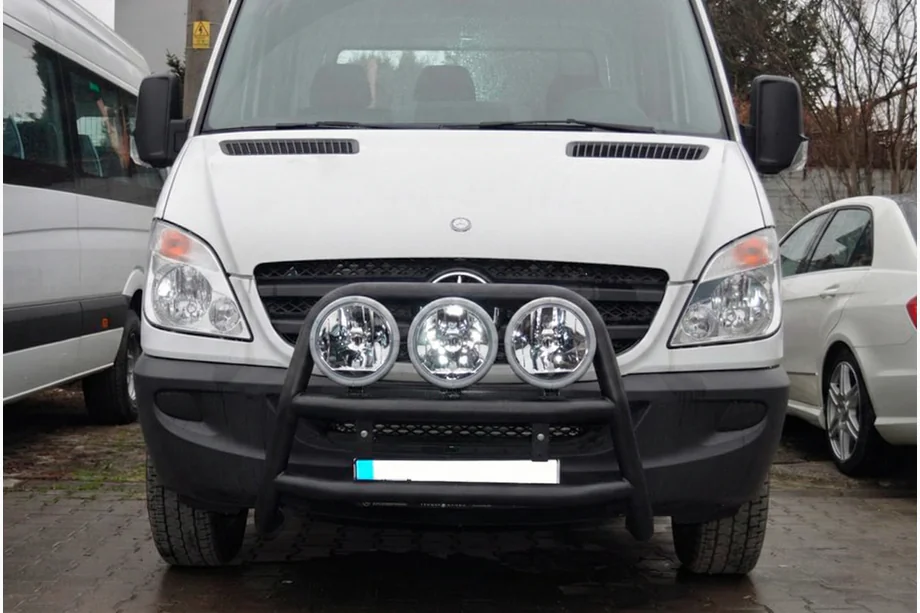 Mercedes Sprinter W906 2006–2018 Augstais kenguruzargs WT018 Black (nerūsējošais tērauds) Foto 2