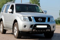 Nissan Navara 2006–2015 Kengur stienis WT008 Black (nerūsējošais tērauds) foto 3