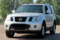 Nissan Navara 2006–2015 Kengur stienis WT008 Black (nerūsējošais tērauds) foto 4