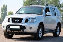 Nissan Navara 2006–2015 Kengur stienis WT008 Black (nerūsējošais tērauds) foto 1