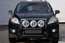 Ford Kuga 2008–2013 Kengurubārs WT018 Black (nerūsējošais tērauds) foto 2