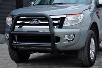 Ford Ranger 2011–2022 Priekšējais aizsargstienis WT018 Black (nerūsējošais tērauds) foto 3