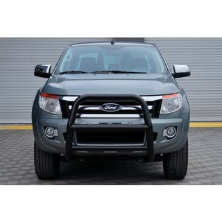 Priekšējais aizsargstienis WT018 Black (nerūsējošais tērauds) Ford Ranger 2011–2022 foto 2