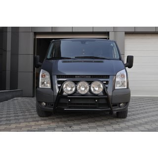 Bullbar WT018 Black (2006-2014, nerūsējošais tērauds) Ford Transit 2000–2014 foto 1