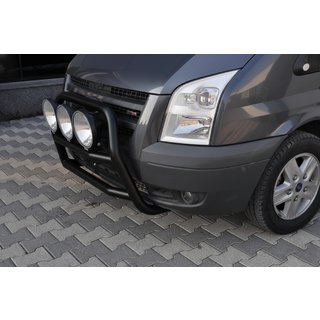 Bullbar WT018 Black (2006-2014, nerūsējošais tērauds) Ford Transit 2000–2014 foto 3