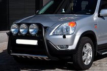 Honda CRV 2001–2006 Kengurubārs WT018 Black (nerūsējošais tērauds) foto 2