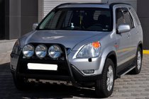 Honda CRV 2001–2006 Kengurubārs WT018 Black (nerūsējošais tērauds) foto 3
