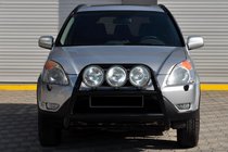 Honda CRV 2001–2006 Kengurubārs WT018 Black (nerūsējošais tērauds) foto 4