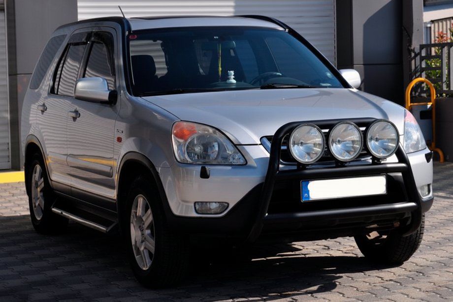 Honda CRV 2001–2006 Kengurubārs WT018 Black (nerūsējošais tērauds) Image