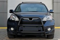 Honda CRV 2007–2011 Kengurubārs WT018 Black (nerūsējošais tērauds) foto 2