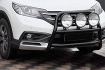 Honda CRV 2012–2016 Priekšējais aizsargstienis WT018 Black (nerūsējošais tērauds) foto 1