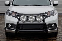 Honda CRV 2012–2016 Priekšējais aizsargstienis WT018 Black (nerūsējošais tērauds) foto 4