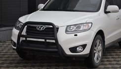 Hyundai Santa Fe 2 2006–2012 Kengurubārs WT018 Black (nerūsējošais tērauds) foto 1