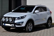 Kia Sportage 2010–2015 Kengurubārs WT018 Black (nerūsējošais tērauds) foto 2