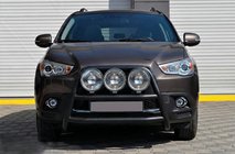 Mitsubishi ASX 2010–2023 Kengurubārs WT018 Black (nerūsējošais tērauds) foto 2