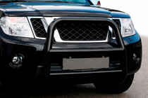 Nissan Pathfinder R51 2005–2014 Bullbar WT018 Black (nerūsējošais tērauds) foto 1