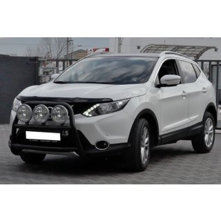 Bullbar WT018 Black (nerūsējošais tērauds) Nissan Qashqai 2014–2021 foto 1