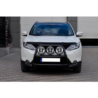 Bullbar WT018 Black (nerūsējošais tērauds) Nissan Qashqai 2014–2021 foto 2
